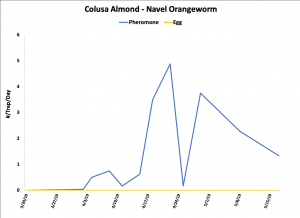 2019 NOW Trap Data - Colusa Co. Almond