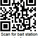 QR Code - Scan to access bait station order form on outlook.