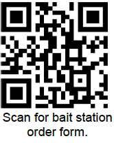 QR Code - Scan to access bait station order form on outlook.